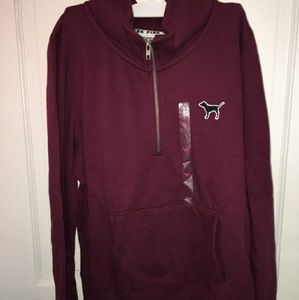 PINK Burgundy pullover and sweatpants set